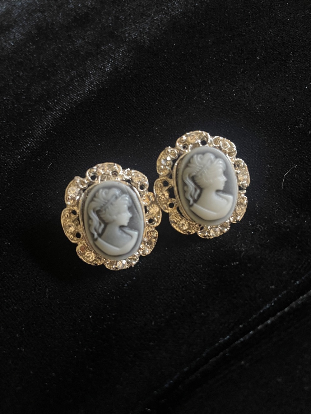 Victorian Style Cameo Earrings